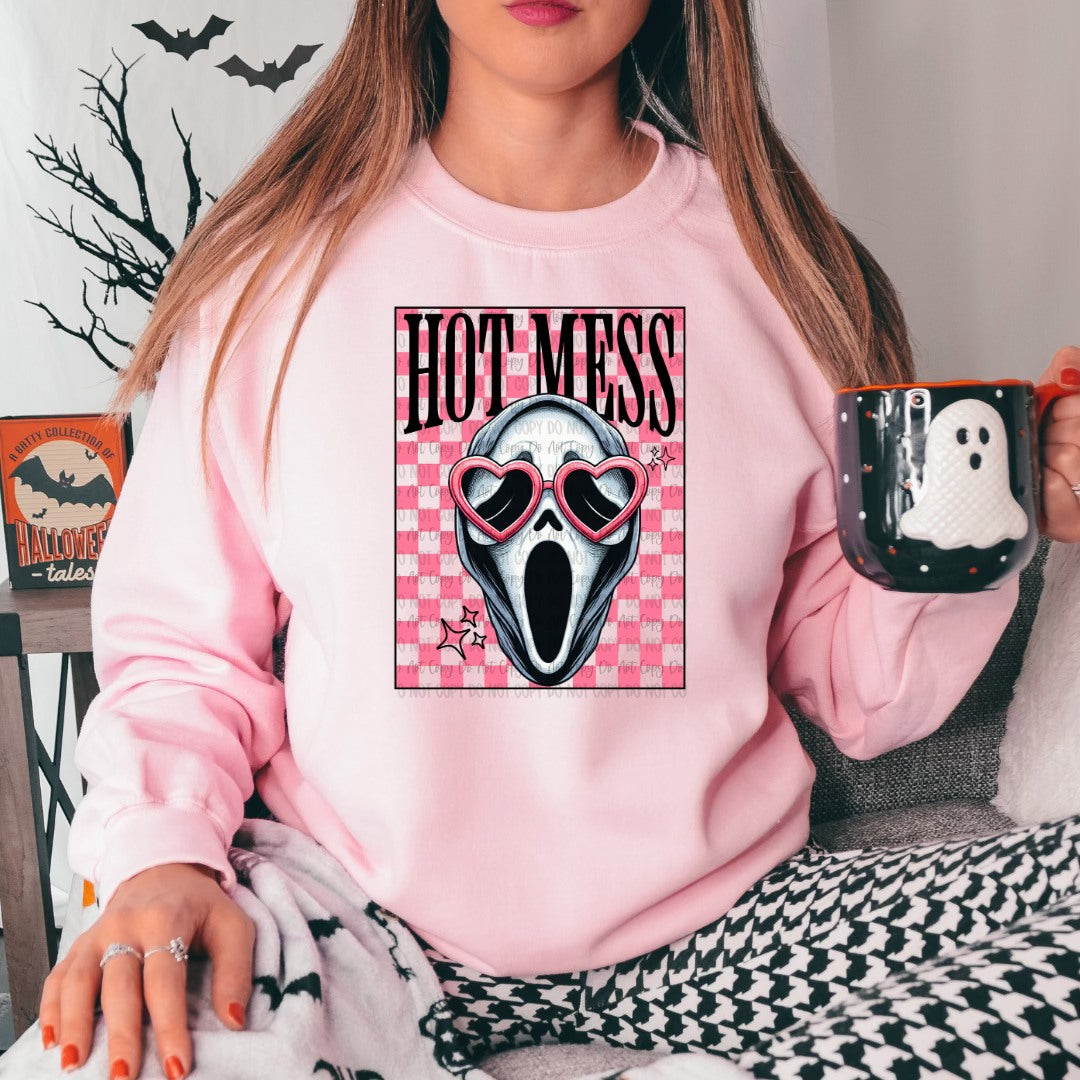 Hot mess ghosty t shirt, hot mess bouji ghost sweater, hot mess bouji ghost t shirt