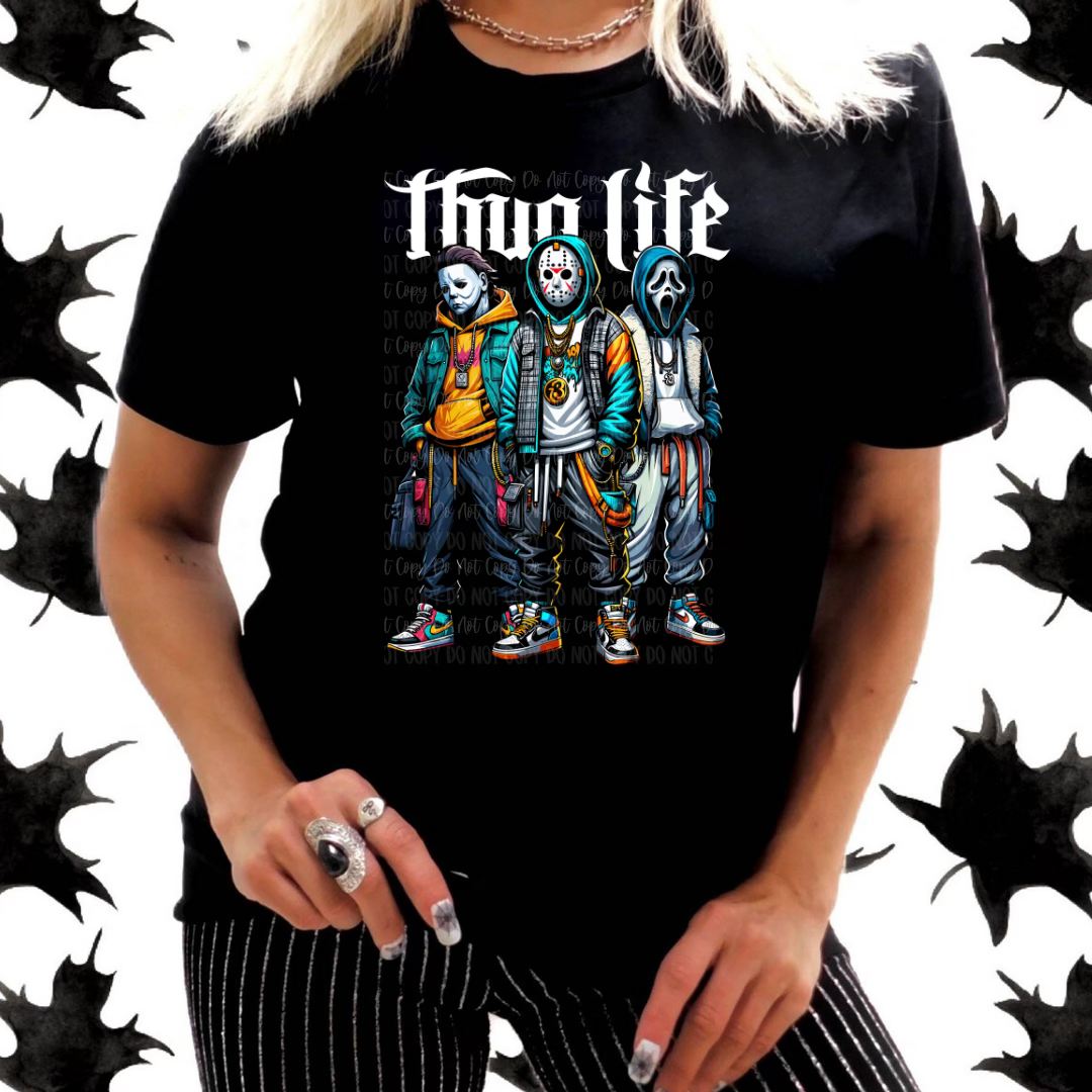 Thug life halloween t shirt, scart movie t shirt, Micheal myers t shirt