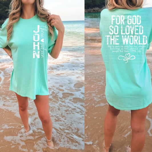 John 3:16 t shirt, biblical t shirt, biblical sweater.