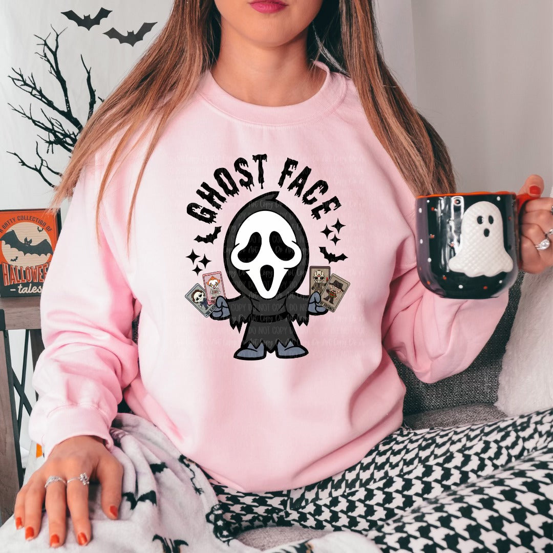 Ghost horror card t shirt, horror card sweater, scary movie t shirt, scary movie sweater, horror movie t shirt