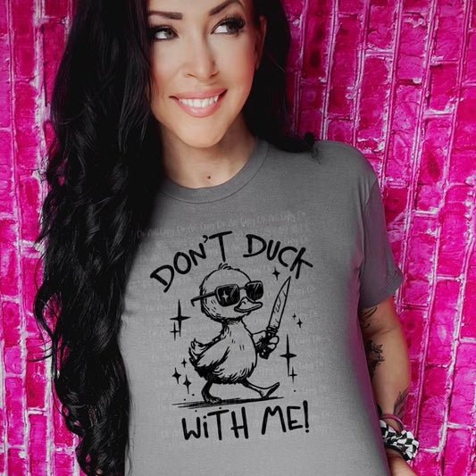 Dont duck with me t shirt, dont duck with me sweater, cute duck t shirt, cute duck sweater