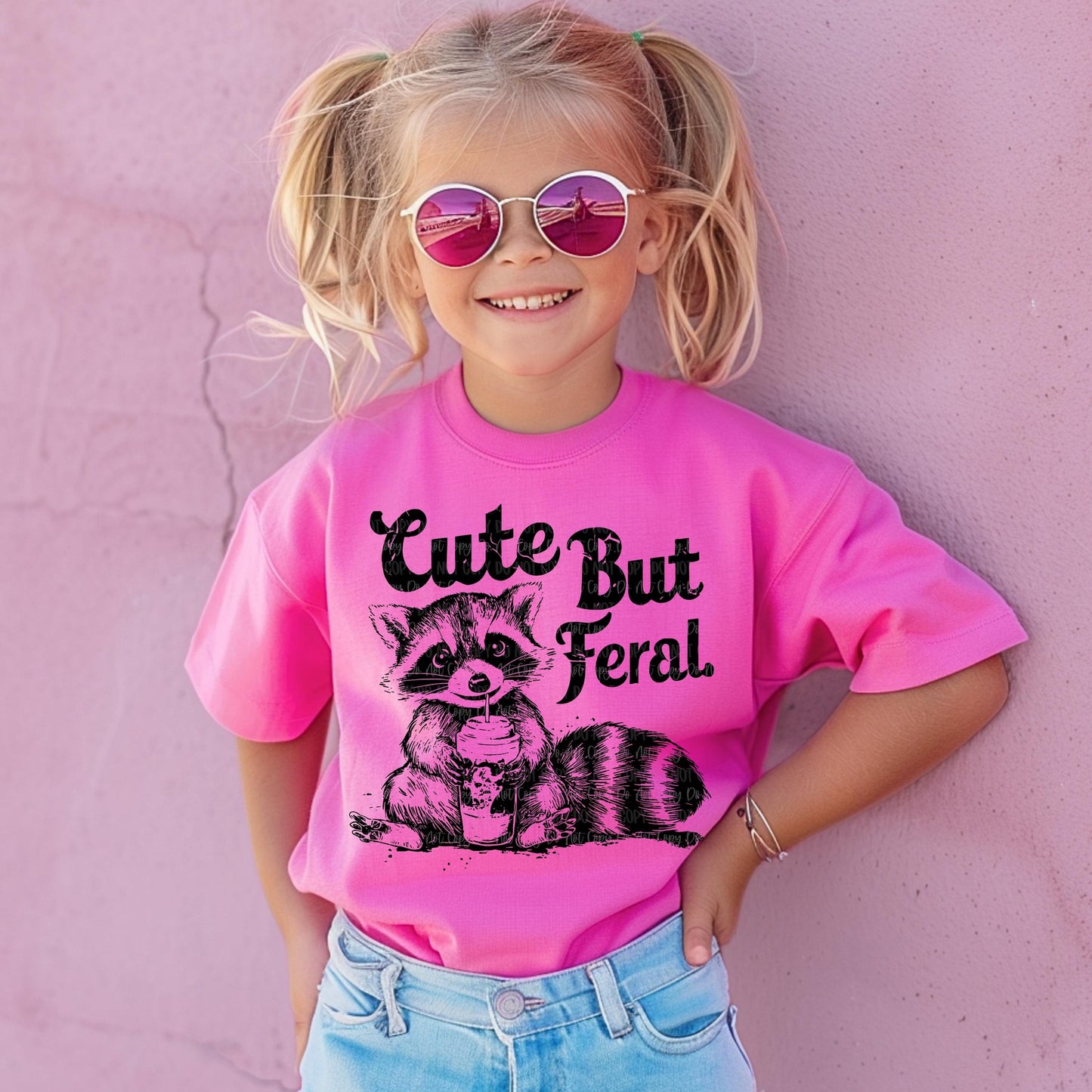 Cute but feral t shirt, raccoon cute t shirt, cute raccoon