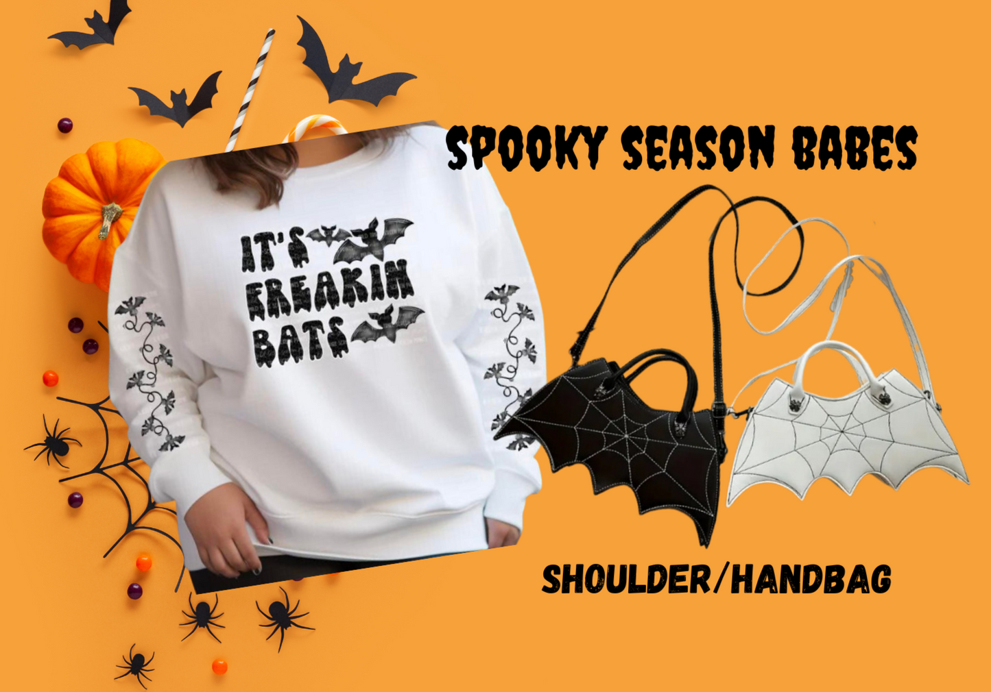 Bat halloween purse or handbag, Bat halloween crossbody, Cute bat purse