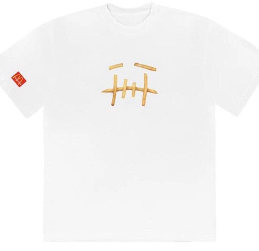 TraviIII Scott x Mc ronald’s Fry T-Shirt White