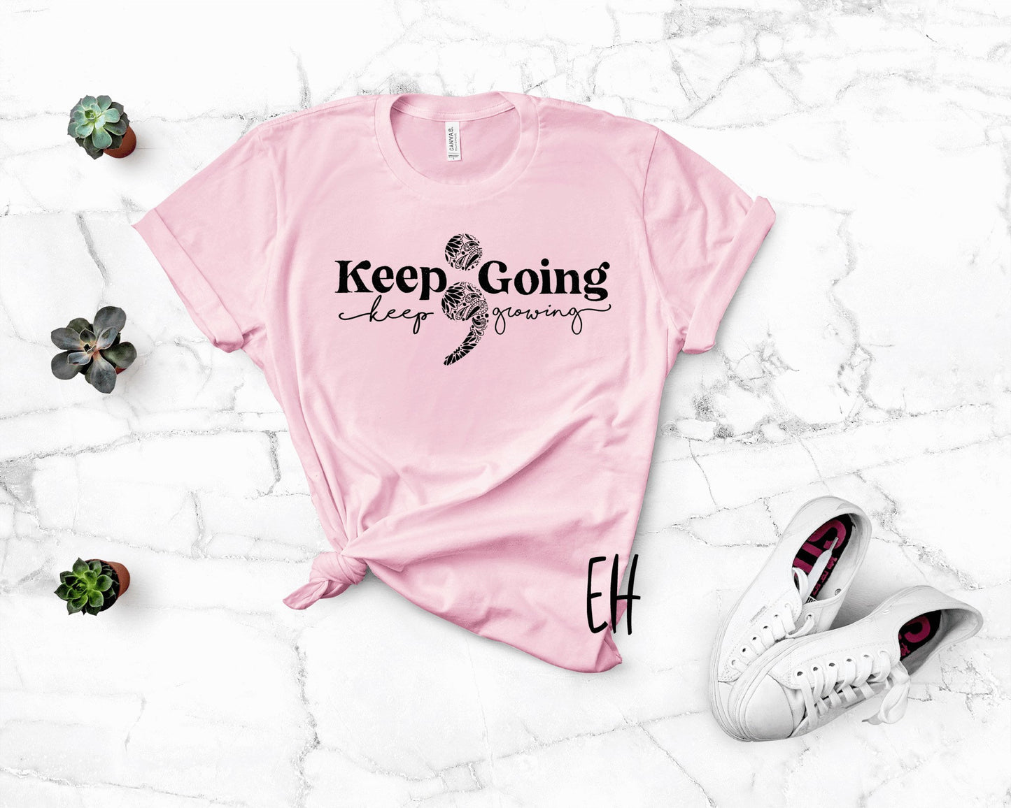 Keep going inspirational t shirt